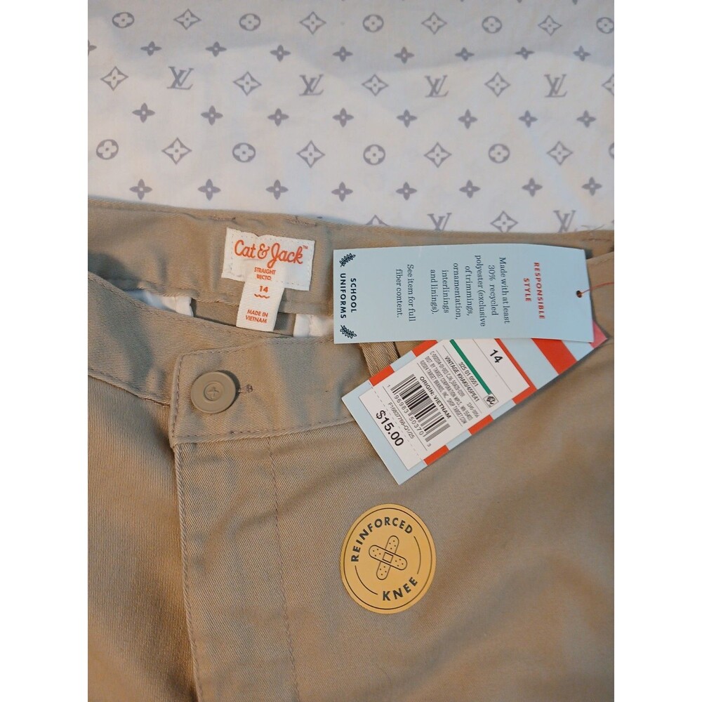 Cat Jack Boys Uniform Khakis 14 Husky NWT - Picture 3 of 4